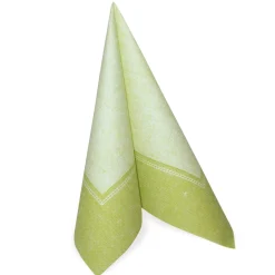 PAPSTAR Servietten "ROYAL Collection" 1/4-Falz 40 cm x 40 cm hellgrün "Linum", 5 x 50 Stück