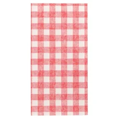 PAPSTAR Servietten "ROYAL Collection" 1/8-Falz 40 cm x 40 cm rot "Vichy Karo"