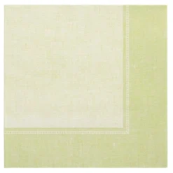 PAPSTAR Servietten "ROYAL Collection" 1/4-Falz 40 cm x 40 cm hellgrün "Linum", 8 x 20 Stück
