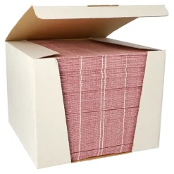 PAPSTAR Servietten "ROYAL Collection" 1/4-Falz 40 cm x 40 cm bordeaux "Kitchen Craft", 100 Stück