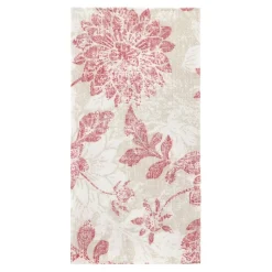 PAPSTAR Servietten "ROYAL Collection" 1/8-Falz 40 cm x 40 cm bordeaux "Flowers"