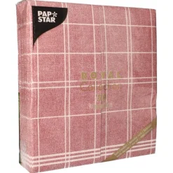 PAPSTAR Servietten "ROYAL Collection" 1/6-Falz 48 cm x 33 cm bordeaux "Kitchen Craft"