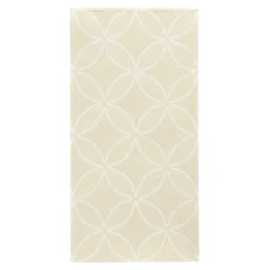 PAPSTAR Servietten "ROYAL Collection" 1/8-Falz 40 cm x 40 cm champagner "Circle Flowers"