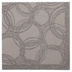 PAPSTAR Servietten "ROYAL Collection" 1/4-Falz 40 cm x 40 cm grau "Bubbles"