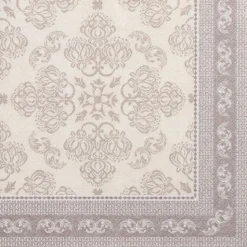 PAPSTAR Servietten "ROYAL Collection" 1/4-Falz 40 cm x 40 cm mocca "Arabesque"