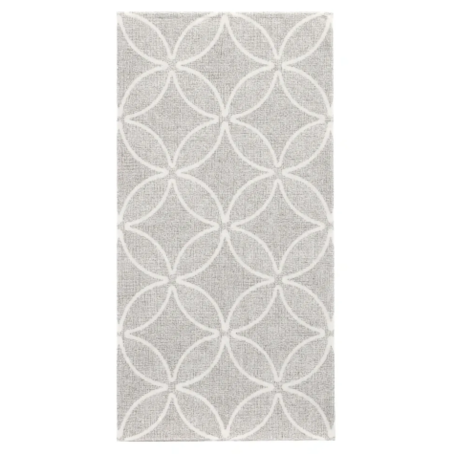 PAPSTAR Servietten "ROYAL Collection" 1/8-Falz 40 cm x 40 cm grau "Circle Flowers"