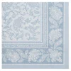 PAPSTAR Servietten "ROYAL Collection" 1/4-Falz 40 cm x 40 cm arktikblau "Ornaments", 5 x 50 Stück