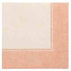 PAPSTAR Servietten "ROYAL Collection" 1/4-Falz 40 cm x 40 cm terracotta "Linum", 8 x 20 Stück