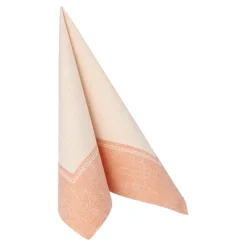 PAPSTAR Servietten "ROYAL Collection" 1/4-Falz 40 cm x 40 cm terracotta "Linum", 8 x 20 Stück
