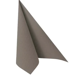 PAPSTAR Servietten "ROYAL Collection" 1/4-Falz 40 cm x 40 cm grau in Papierverpackung