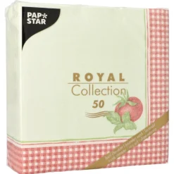 PAPSTAR Servietten "ROYAL Collection" 1/4-Falz 40 cm x 40 cm "Tomato"