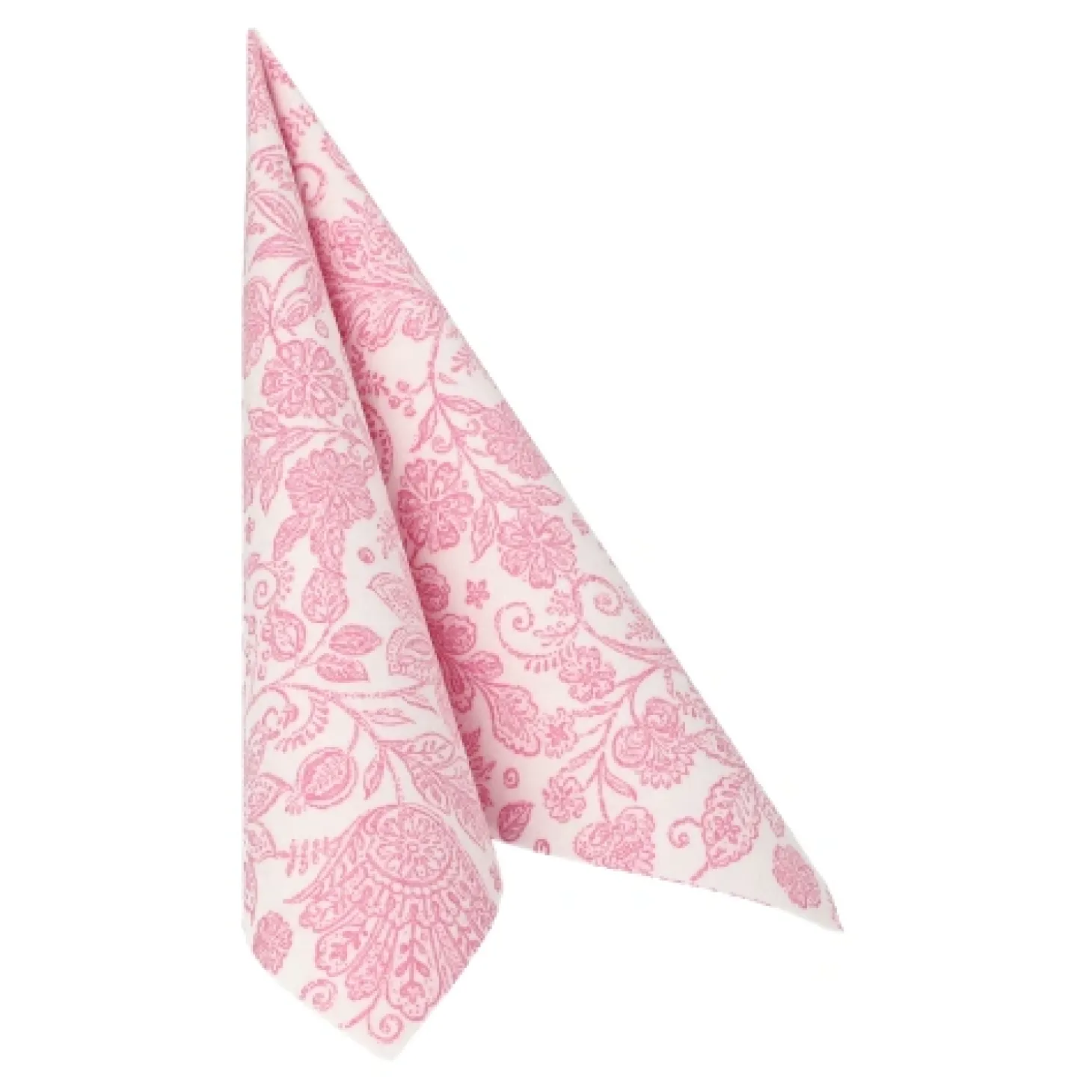 PAPSTAR Servietten "ROYAL Collection" 1/4-Falz 40 cm x 40 cm fuchsia "Paisley", 8 x 20 Stück