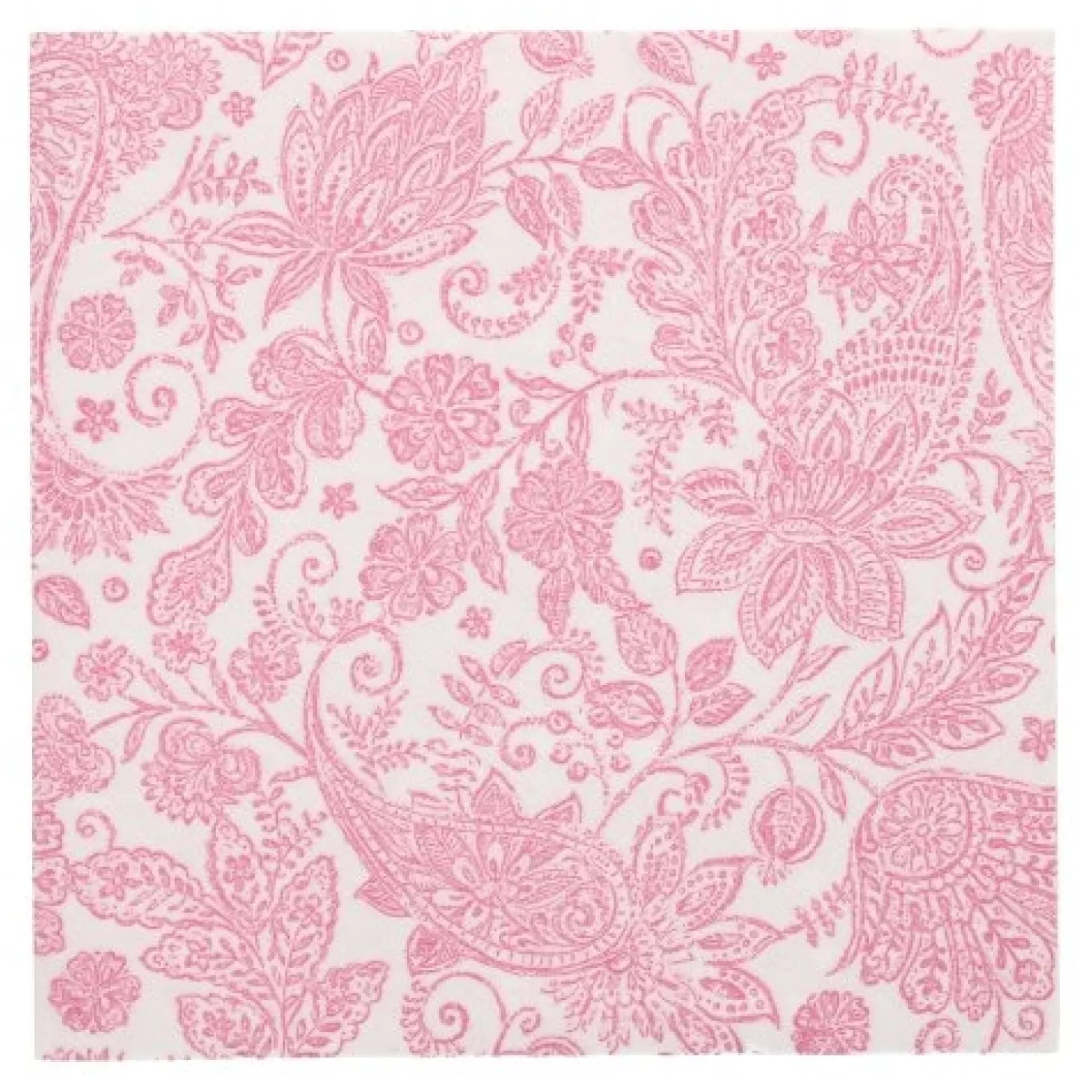 PAPSTAR Servietten "ROYAL Collection" 1/4-Falz 40 cm x 40 cm fuchsia "Paisley", 8 x 20 Stück