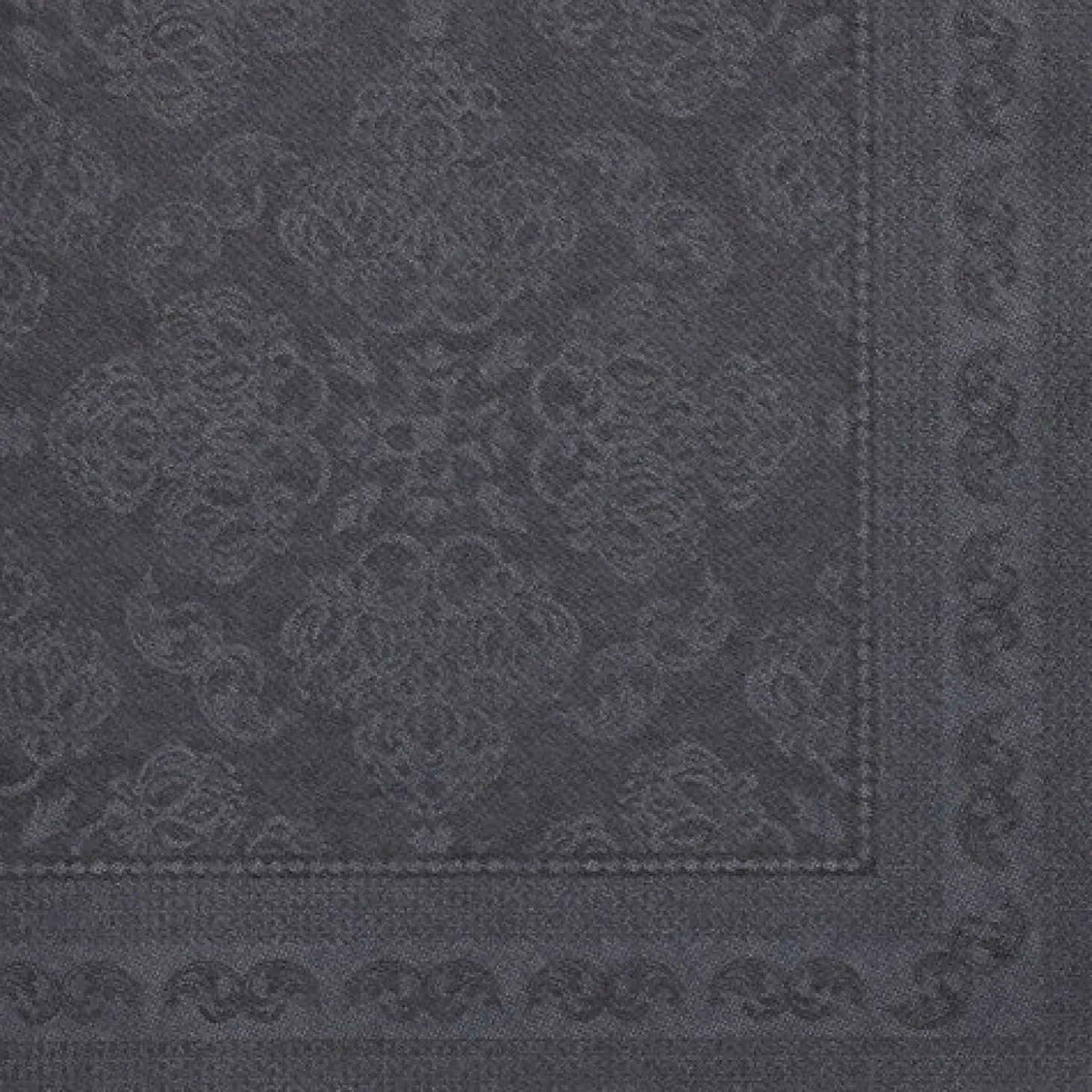 PAPSTAR Servietten "ROYAL Collection" 1/4-Falz 40 cm x 40 cm schwarz "Arabesque"