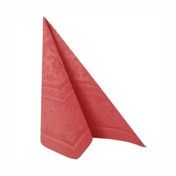 PAPSTAR Servietten "ROYAL Collection" 1/4-Falz 40 cm x 40 cm rot "Ornaments", 8 x 20 Stück