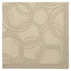 PAPSTAR Servietten "ROYAL Collection" 1/4-Falz 40 cm x 40 cm sand "Bubbles"