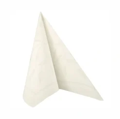 PAPSTAR Servietten "ROYAL Collection" 1/4-Falz 40 cm x 40 cm weiß "New Mediterran", 5 x 50 Stück