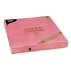 PAPSTAR Servietten "ROYAL Collection" 1/4-Falz 40 cm x 40 cm rosa, 8 x 20 Stück