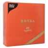 PAPSTAR Servietten "ROYAL Collection" 1/4-Falz 40 cm x 40 cm nektarine, 5 x 50 Stück