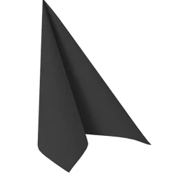 PAPSTAR Servietten "ROYAL Collection" 1/4-Falz 40 cm x 40 cm schwarz, 5 x 50 Stück