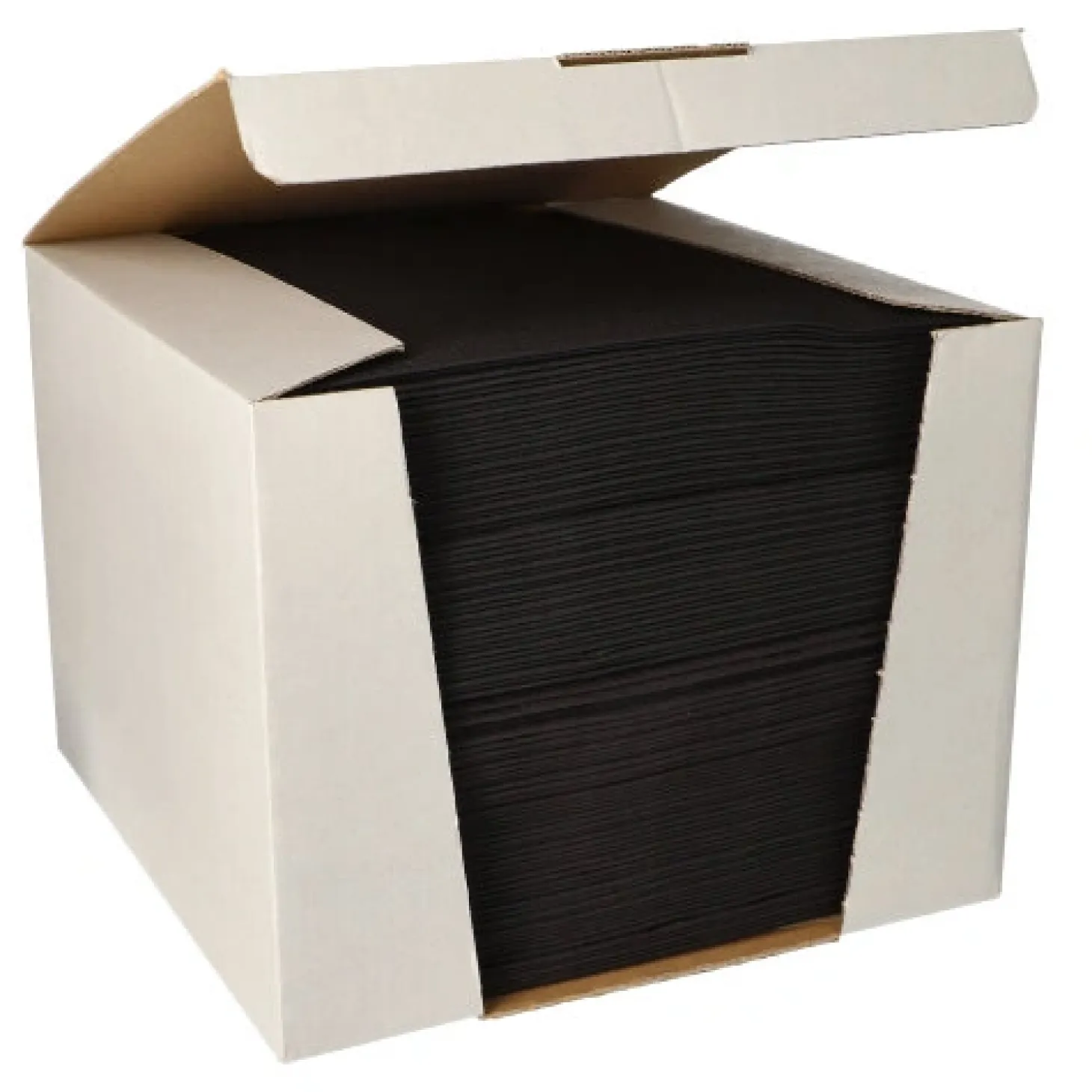 PAPSTAR Servietten "ROYAL Collection" 1/4-Falz 40 cm x 40 cm tiefschwarz