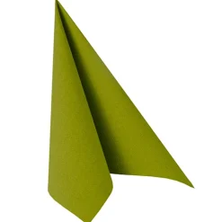 PAPSTAR Servietten "ROYAL Collection" 1/4-Falz 40 cm x 40 cm olivgrün, 100 Stück