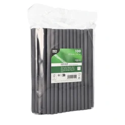 PAPSTAR Shake-Halme Papier Ø 10 mm, 21 cm schwarz