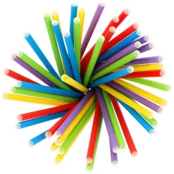 PAPSTAR Shake-Halme, Papier Ø 8 mm, 25 cm farbig sortiert, 12 x 100 Stück