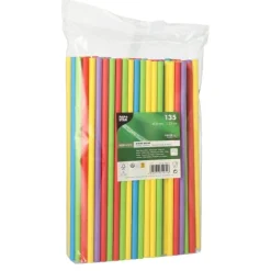 PAPSTAR Shake-Halme, Papier Ø 8 mm, 25 cm farbig sortiert, 50 x 135 Stück