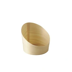 PAPSTAR Snackbecher, Holz "pure" Ø 8,2 cm, 8,5 cm