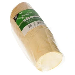 PAPSTAR Snackbecher, Holz "pure" Ø 8,2 cm, 8,5 cm