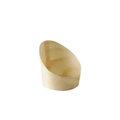 PAPSTAR Snackbecher, Holz "pure" Ø 6,5 cm, 7,2 cm
