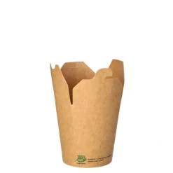 PAPSTAR Snackboxen, Pappe eckig 230 ml 7,5 cm x 6,5 cm x 5,8 cm braun