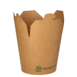 PAPSTAR Snackboxen, Pappe eckig 760 ml 9,8 cm x 10 cm x 8,8 cm braun