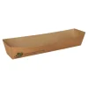 PAPSTAR Snacktrays, Pappe "pure" 3 cm x 3,3 cm x 18,5 cm braun "100% Fair"