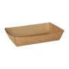 PAPSTAR Snacktrays, Pappe "pure" 3,5 cm x 8,5 cm x 15,5 cm braun
