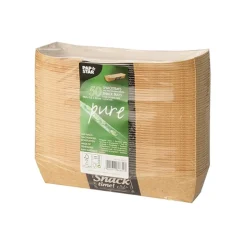 PAPSTAR Snacktrays, Pappe "pure" 3,5 cm x 3,3 cm x 18,5 cm "Good Food"