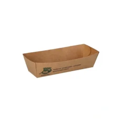 PAPSTAR Snacktrays, Pappe "pure" 3 cm x 3,3 cm x 10,5 cm braun "100% Fair"