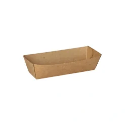 PAPSTAR Snacktrays, Pappe "pure" 3 cm x 3,3 cm x 10,5 cm braun