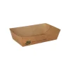 PAPSTAR Snacktrays, Pappe "pure" 3,5 cm x 7 cm x 12 cm braun "100% Fair" mittel