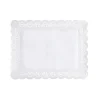 PAPSTAR Spitzenpapiere eckig 34 cm x 26 cm weiß