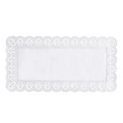 PAPSTAR Spitzenpapiere eckig 40 cm x 20 cm weiß