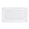 PAPSTAR Spitzenpapiere eckig 30 cm x 18 cm weiß