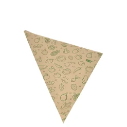 PAPSTAR Spitztüten, Kraftpapier 44 cm x 31 cm x 31 cm braun "Fruits & Vegs" Füllinhalt 750 g