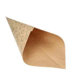 PAPSTAR Spitztüten, Kraftpapier 44 cm x 31 cm x 31 cm braun 