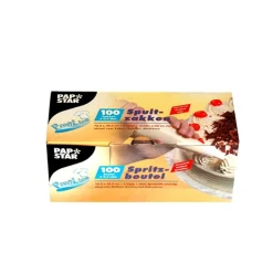PAPSTAR Spritzbeutel 0,4 l 30,5 cm x 16,2 cm transparent