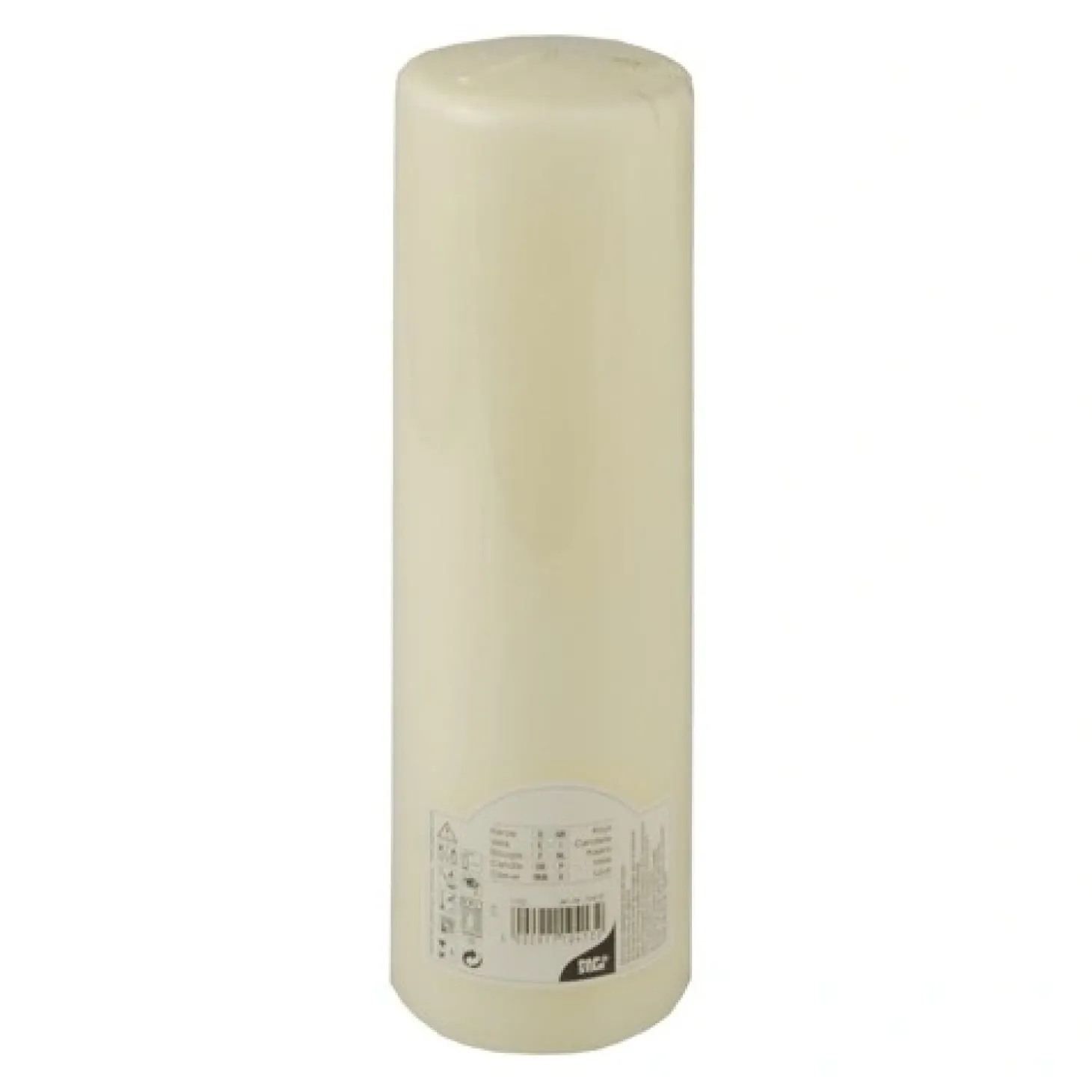 PAPSTAR Stumpenkerze Ø 80 mm, 290 mm elfenbein "Ivory" mit Flachkopf