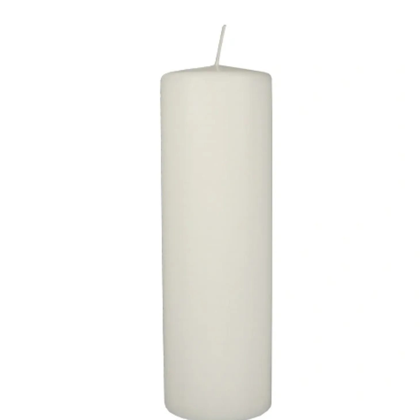 PAPSTAR Stumpenkerze Ø 80 mm, 250 mm weiß mit Flachkopf