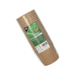 PAPSTAR Suppenbecher, Pappe rund 350 ml Ø 9,8 cm, 7 cm braun