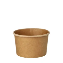 PAPSTAR Suppenbecher, Pappe rund 230 ml Ø 9,8 cm, 6 cm braun